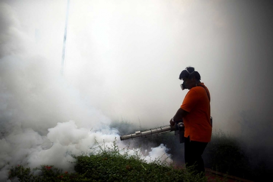 Zika meluas di Thailand, rumah, kuil sampai kampus diasapi