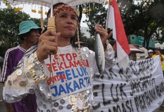 Tolak reklamasi Teluk Jakarta, aktivis nelayan geruduk Istana