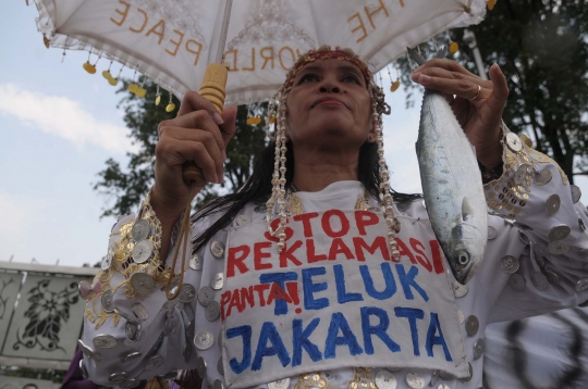 Tolak reklamasi Teluk Jakarta, aktivis nelayan geruduk Istana