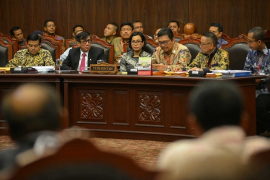 Sri Mulyani & Yasonna Laoly di sidang uji materiil UU Amnesti Pajak