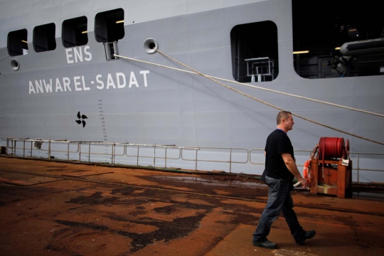 Intip kemegahan kapal induk helikopter terbaru Mesir