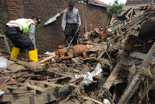 Polda Jabar kerahkan anjing K-9 cari korban hilang banjir Garut