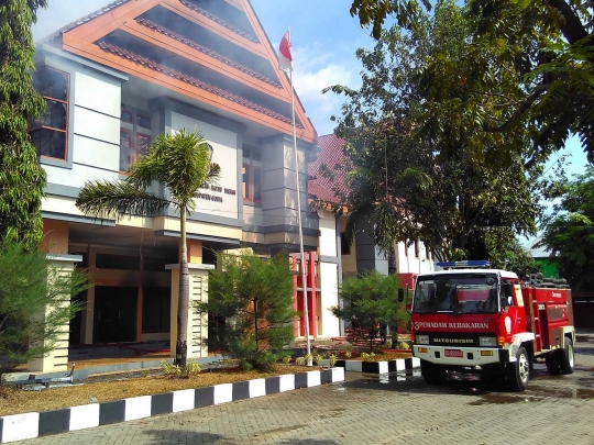 Begini kondisi Gedung DPRD Gowa yang dibakar massa