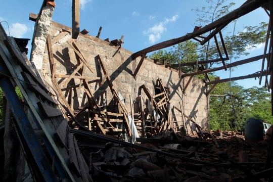 Porak-poranda rumah warga Nikaragua akibat gempa 5,1 SR