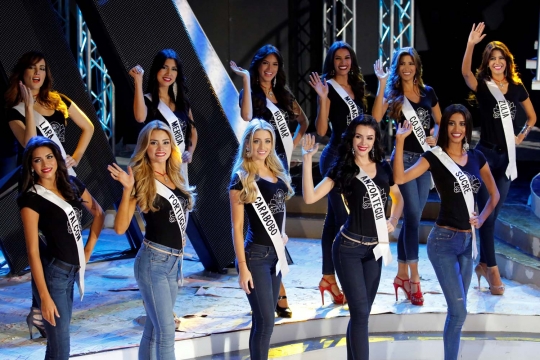 Intip kontestan Miss Venezuela 2016 berlatih jelang malam puncak