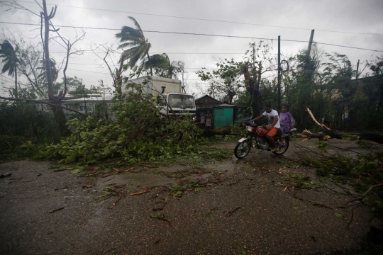 Kedahsyatan Badai Matthew meluluhlantakkan Haiti