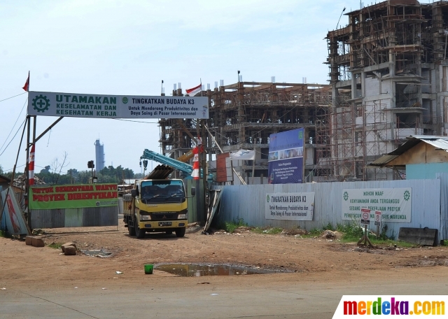 Foto : Menengok proyek Rusunawa Marunda yang dihentikan 