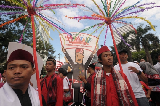 Kemeriahan pesta Hajatan Bank DKI di Bundaran HI