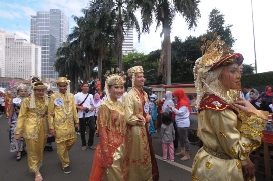 Kemeriahan pesta Hajatan Bank DKI di Bundaran HI