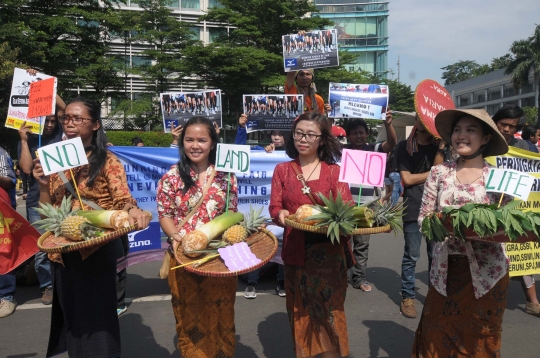 Aksi massa tolak reforma agraria Jokowi di HI