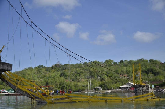 Ini kondisi jembatan ambruk di Bali yang tewaskan 8 orang