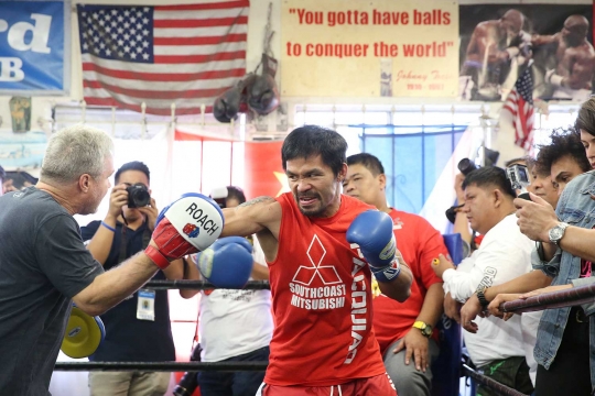 Persiapan Manny Pacquiao jelang melawan juara dunia Welter WBO