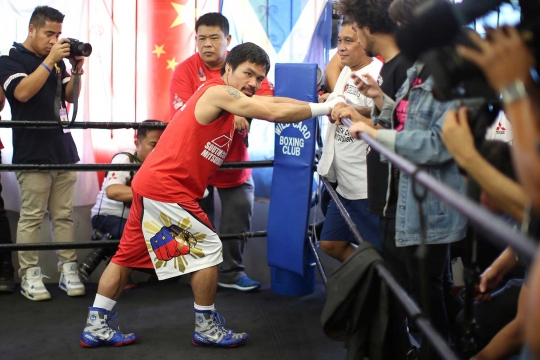 Persiapan Manny Pacquiao jelang melawan juara dunia Welter WBO