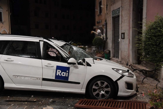 Dua gempa bumi berkekuatan hebat kembali hancurkan Italia