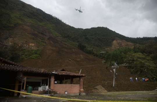 Parahnya tanah longsor di Kolombia, 6 orang tewas