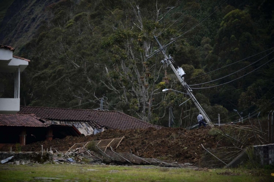 Parahnya tanah longsor di Kolombia, 6 orang tewas