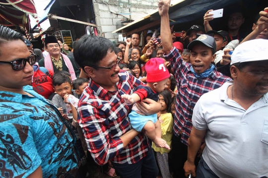 Antusiasme warga Kapuk sambut kampanye Djarot