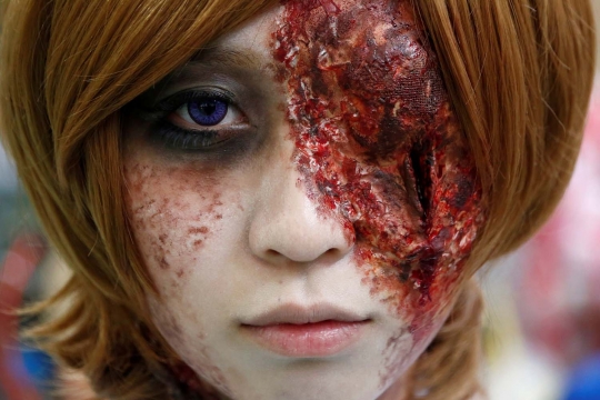 Halloween, 'zombie-zombie' mengerikan keliaran di Tokyo