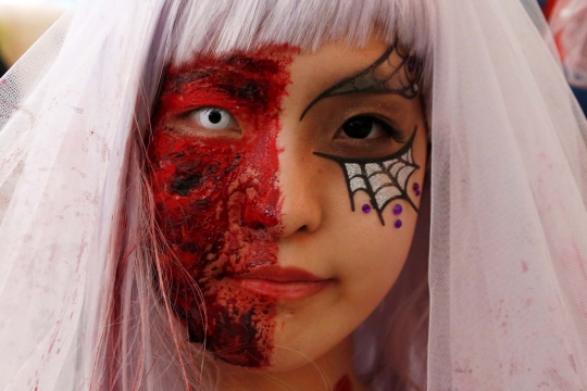 Halloween, 'zombie-zombie' mengerikan keliaran di Tokyo