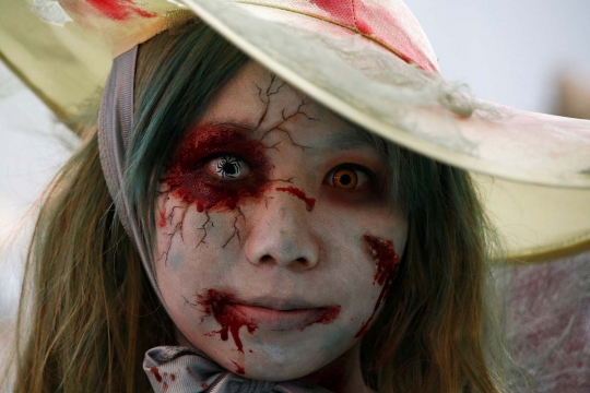 Halloween, 'zombie-zombie' mengerikan keliaran di Tokyo