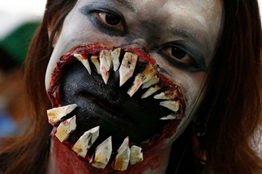 Halloween, 'zombie-zombie' mengerikan keliaran di Tokyo