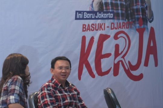 Peluncuran penggalangan dana untuk Ahok-Djarot