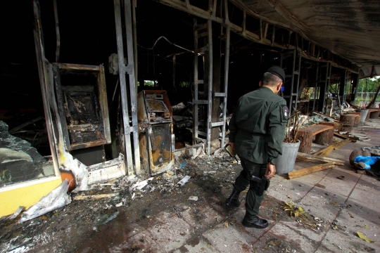 Ini lokasi ledakan bom yang tewaskan anggota militer di Thailand