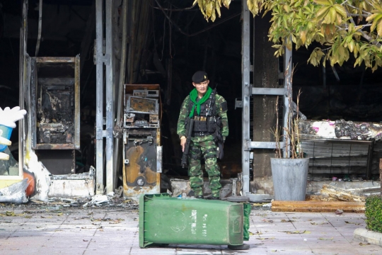 Ini lokasi ledakan bom yang tewaskan anggota militer di Thailand