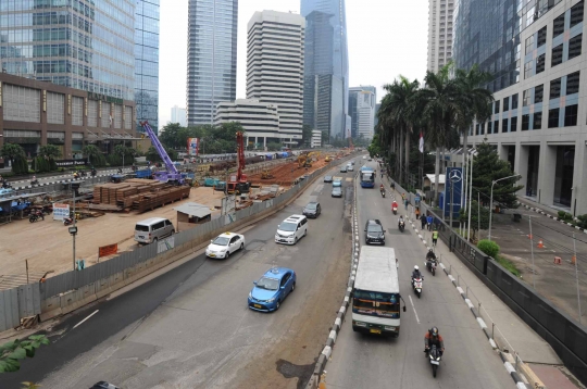 Penampakan jalan protokol lengang imbas aksi 4 November