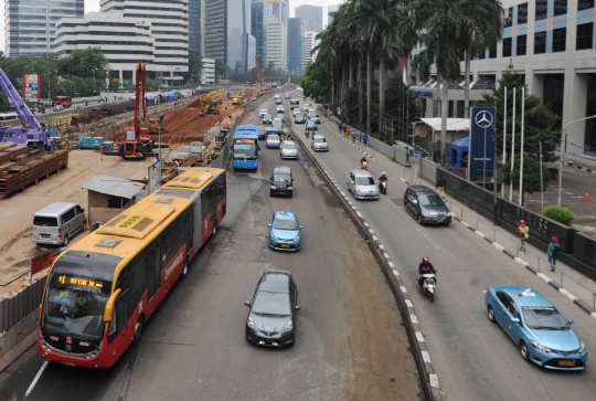 Penampakan jalan protokol lengang imbas aksi 4 November