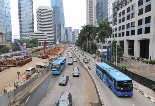 Penampakan jalan protokol lengang imbas aksi 4 November