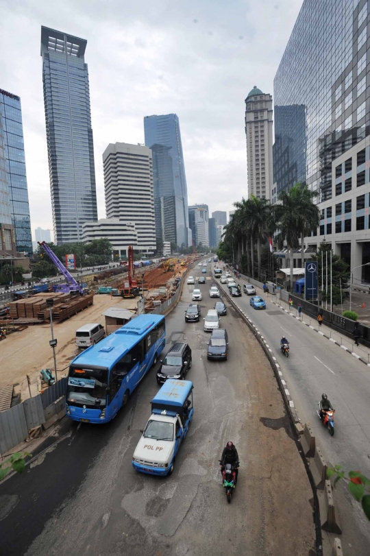 Penampakan jalan protokol lengang imbas aksi 4 November