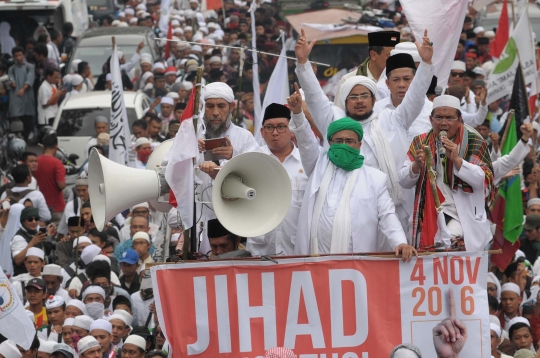 Tokoh agama dan politik meriahkan demo 4 November