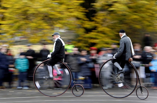 Intip serunya balapan sepeda roda tinggi di Republik Ceko
