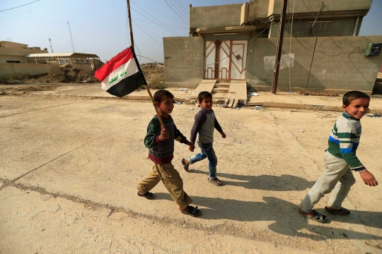 Potret anak-anak Irak cari tempat perlindungan dari ISIS