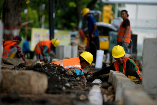 Trotoar jalanan Ibu Kota diperlebar