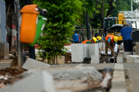 Trotoar jalanan Ibu Kota diperlebar