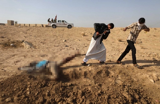 Beginilah nasib jenazah militan ISIS ketika akan dikubur