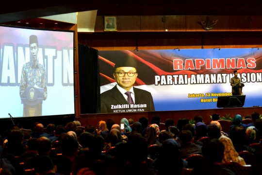 Presiden Jokowi hadiri Rapimnas PAN