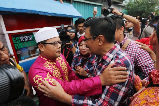 Kampanye di Sawah Besar, Cawagub Djarot diadang pendemo