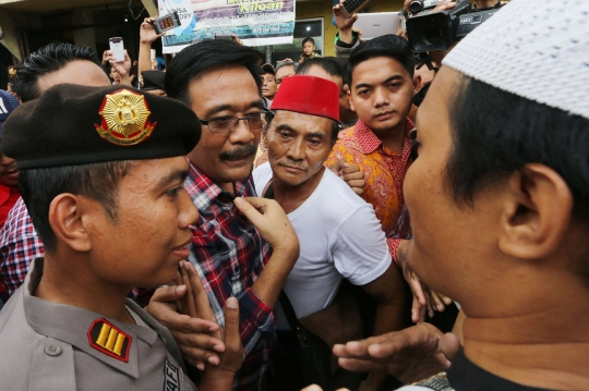 Kampanye di Sawah Besar, Cawagub Djarot diadang pendemo