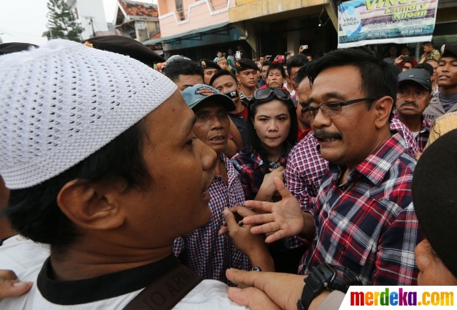 Foto : Kampanye di Sawah Besar, Cawagub Djarot diadang 