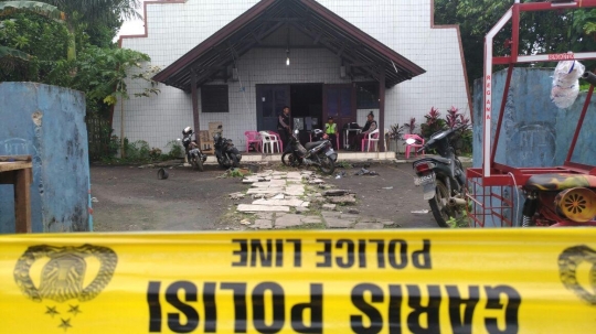 Brimob jaga ketat lokasi peledakan bom gereja di Samarinda
