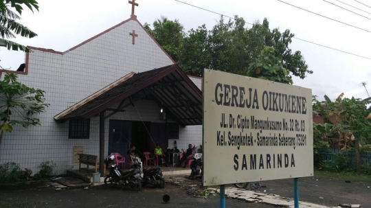 Brimob jaga ketat lokasi peledakan bom gereja di Samarinda