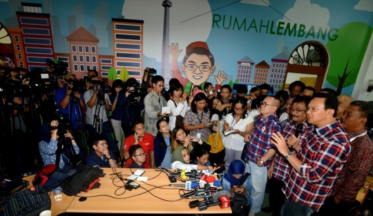 Ahok sikapi penetapan tersangka dirinya di Rumah Lembang