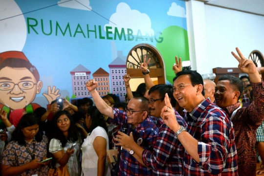 Ahok sikapi penetapan tersangka dirinya di Rumah Lembang