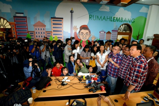 Ahok sikapi penetapan tersangka dirinya di Rumah Lembang