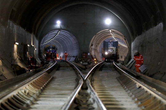 Mengintip proyek jalur kereta bawah tanah terbesar di Eropa