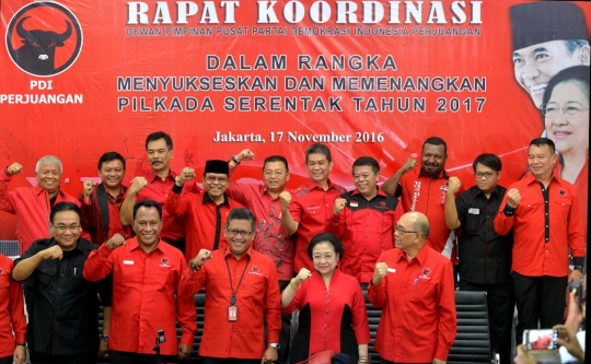 Usai Rakor, Megawati bicara status tersangka Ahok