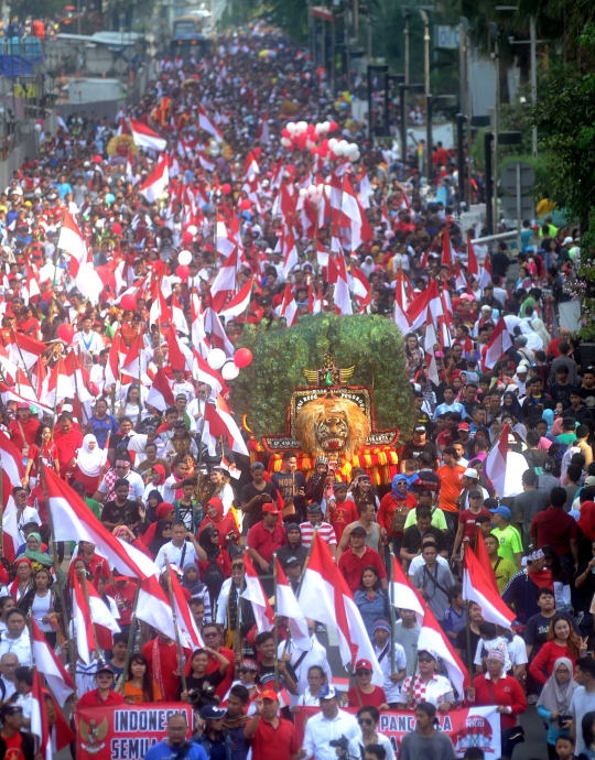 Ribuan orang semarakkan Karnaval Budaya Cinta NKRI